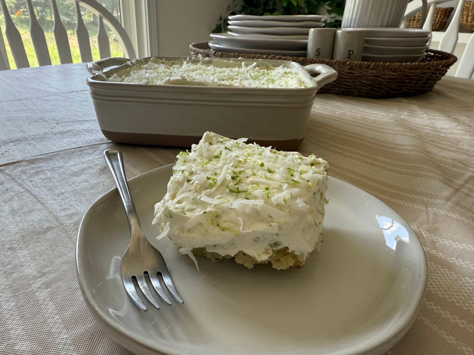 Coconut Lime Poke Cake