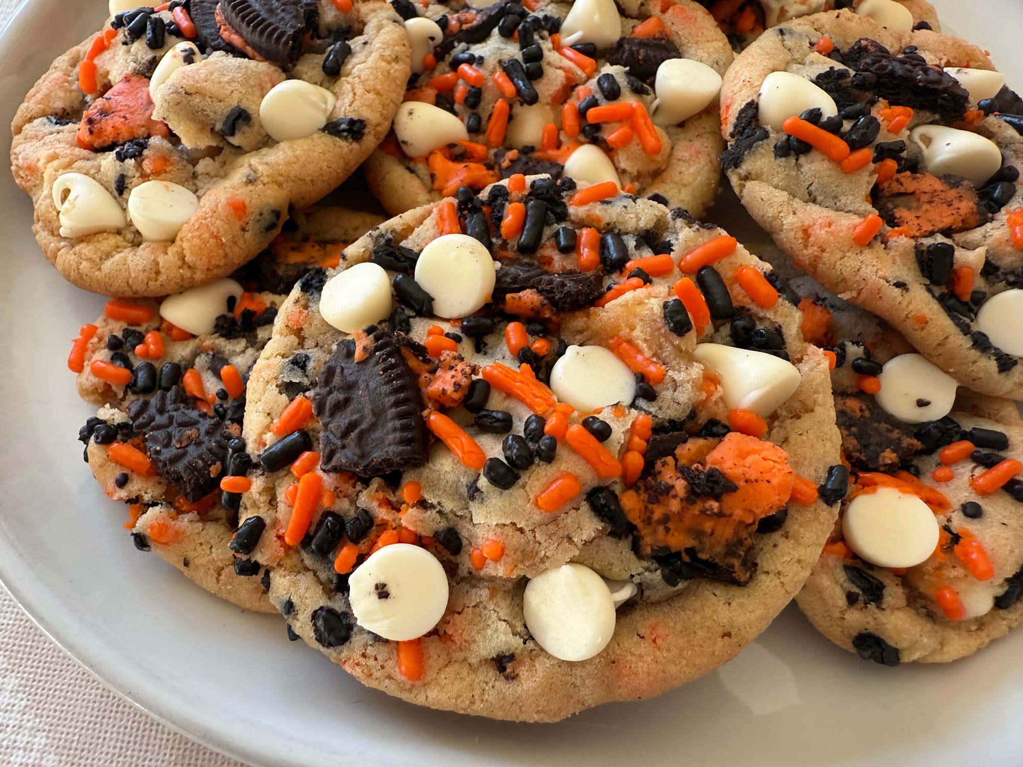 Spooky Loaded Cookies with Oreos